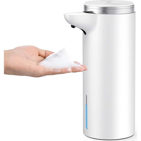 Distributeur de savon USB rechargeable moussant automatique, modes auto manuel, étanche, cuisine/bain IPX7, 1500mAh volume réglable sans contact (1/5)