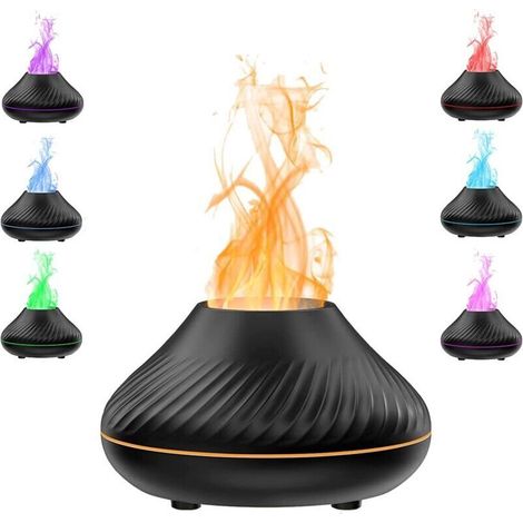 Humidificateur de Flamme diffuseur d'huiles essentielles, diffuseur d'aromathérapie , humidificateur Portable Super Silencieux avec arrêt Automatique (1/5)