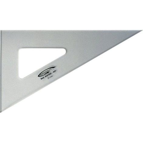 Graphoplex - Equerre 60° 3 bords droits 21 cm
