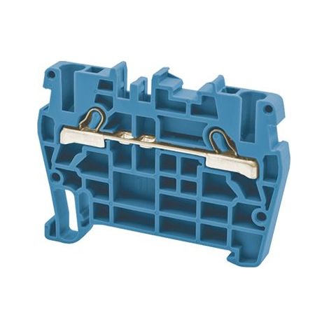 Borne de jonction à ressort 2,5mm² - pas 5mm - bleue - type PushFit - IMO