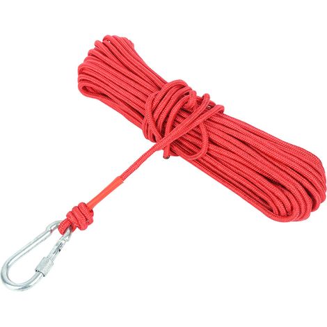 20 m starkes Angelseil mit Karabinerhaken, ideal für Schatzsuche und Bergung. (1/5)