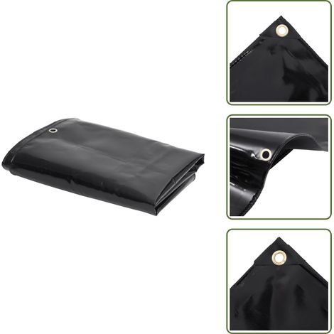 Lona para exteriores - vidaXL Lona 650 g/m² 2x3 m negro - Lona para construcción