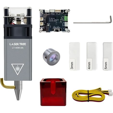 Module Laser, Laser Bleu 450nm, Gravure Laser CNC, LT-5W-AA-12V (1/2)