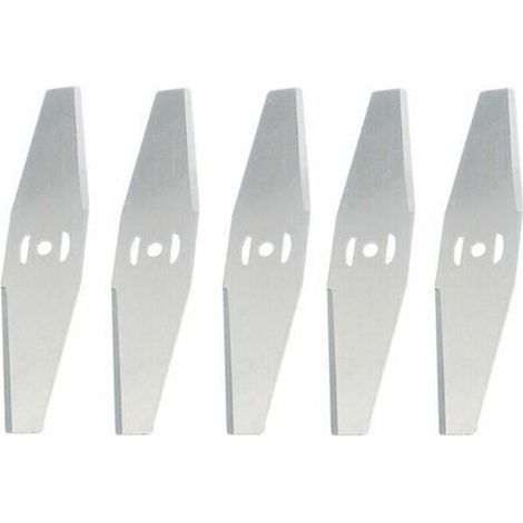 Ersatzmesser aus Metall für Akku-Rasentrimmer, 5-teiliges Set. Hohe Schnittleistung auch für dichtes Gras. Aus Edelstahl. (1/5)