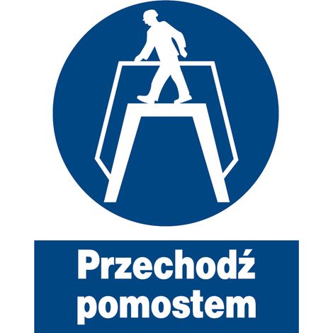 ZNO-17 - Segnaletica di sicurezza e salute sul lavoro - attraversare il ponte