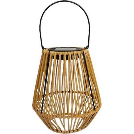 Solarbetriebene Gartenleuchten aus Rattan für Camping, Zuhause, Hof, Gartenpavillon, Restaurant (1/5)