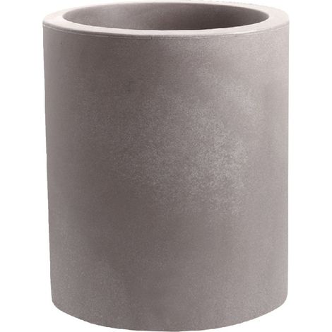 Vaso a cilindro resina ECHO cm. 35 CENERE (1/2)