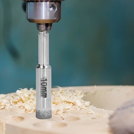Lochsäge für Holzbearbeitung, 10 mm Bohrer, zum Bohren verschiedener Materialien, auch harter und spröder Materialien, 10er-Packung. (1/5)