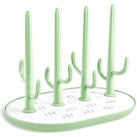 Séchoir pour Biberons,Séchoir pour Bouteilles,Egoutte-biberons Arbre avec Bac à Eau Amovible pour Biberon,Couverts,Tétines Gobelets(Vert) (1/5)