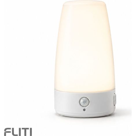 FLITI-Veilleuse LED Pile Veilleuse Détecteur Mouvement PIR AUTO/ON/OFF Sans Fil pour Couloir Chambre Bébé (1/5)