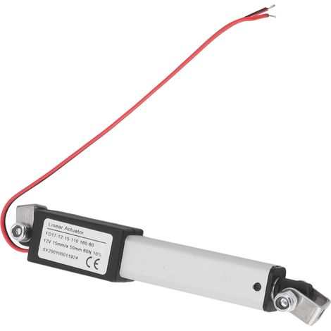 Mini vérin linéaire électrique 12V course 50mm charge 60N compact polyvalent pour robotique canapé électrique lit de massage (1/5)