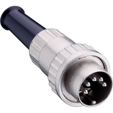 Lumberg 0132 07-1 Connettore circolare DIN Spina dritta Poli: 7 Argento 1 pz. (1/2)
