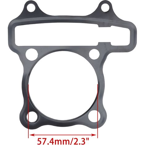 WOOSTAR 57,4 mm Zylinderkopfdichtungssatz, kompatibel mit GY6 4-Takt-Motoren mit 125 cm³, 150 cm³ und 157QMJ Hubraum. (1/4)