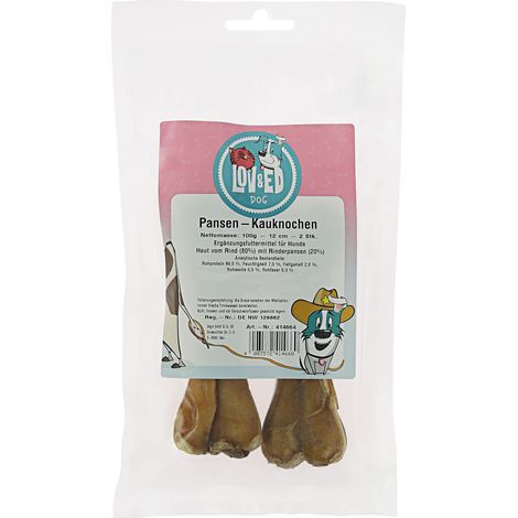 Lov&Ed Pansen-Kauknochen für Hunde, 2 Stück - 100g