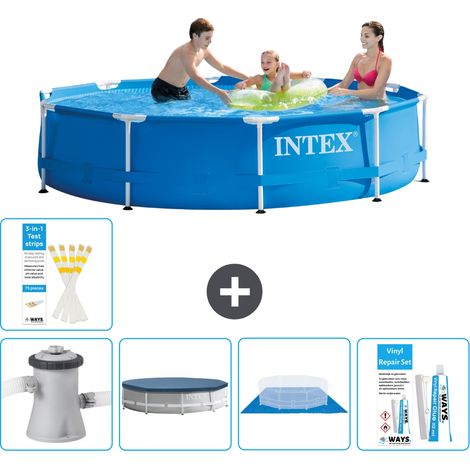 Intex Piscina con struttura Rotonda - 305x76 cm - 8-pezzi  S22462