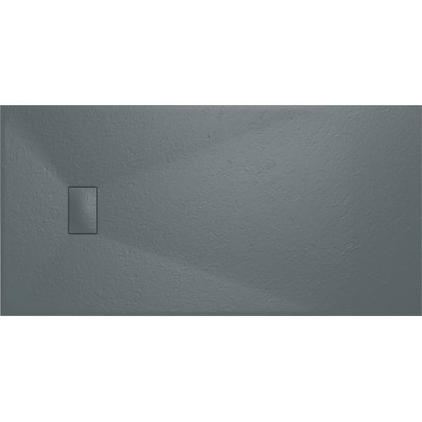 Aquariss SMC Slate Effect Shower Enclosure Tray Base 90cm Wide and Length 180cm Anthracite