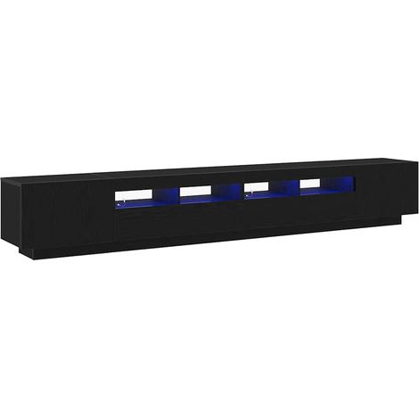 Maison Exclusive - Ensemble meuble TV Montage mural 3 pcs Noir 260 x 35 x 40 cm (1/5)