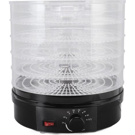 Déshydrateur alimentaire noir ABS fruits légumes viande écran tactile séchoir air domestique EU 250V (1/5)