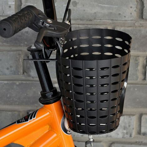 1 Panier vélo enfant, Plastique étanche, Clochette aluminium, Perles décoratives, Transport jouets (1/4)