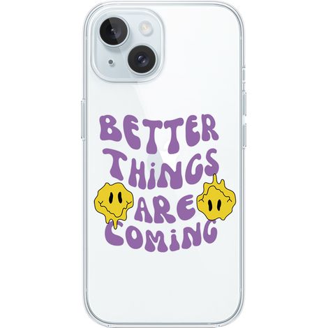 Custodia flessibile in silicone trasparente per iPhone 15 Plus, cose migliori stanno arrivando (1/5)