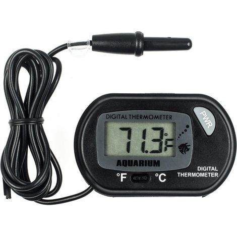 Thermomètre numérique LCD pour aquariums, bassins à poissons, terrariums, etc.
