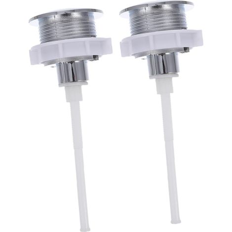 2 pièces Bouton Poussoir Toilette Abs (1/5)