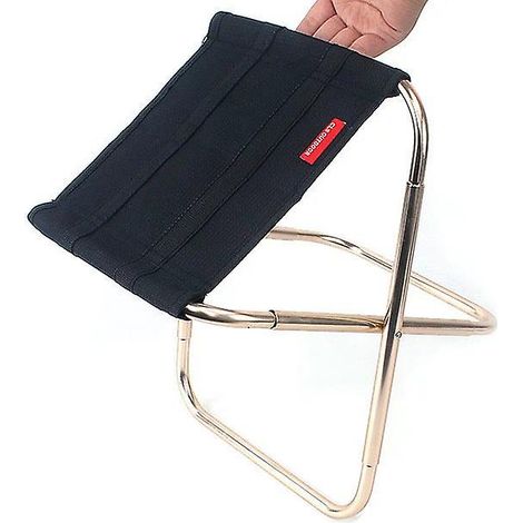 Tabouret de pêche pliant ultraléger portable en alliage d'aluminium, chaise de voyage d'extérieur (1/4)