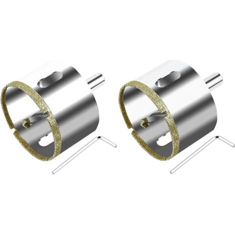 Scie Cloche Diamant 68 mm avec Foret Guidage pour Carrelage Céramique Marbre Granit Verre (1/4)