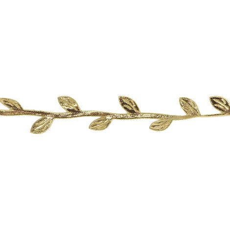 3 rouleaux de guirlande de feuilles artificielles dorées pour bricolage, décoration de mariage et autres activités manuelles (maternelle). (1/5)
