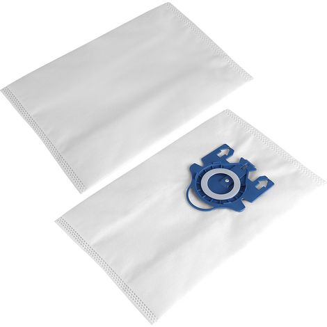 Sacchetti filtro per aspirapolvere in tessuto non tessuto, modello GN, 10 pezzi, bianco e blu, 28,5 x 17,5 cm, 9 strati (1/4)