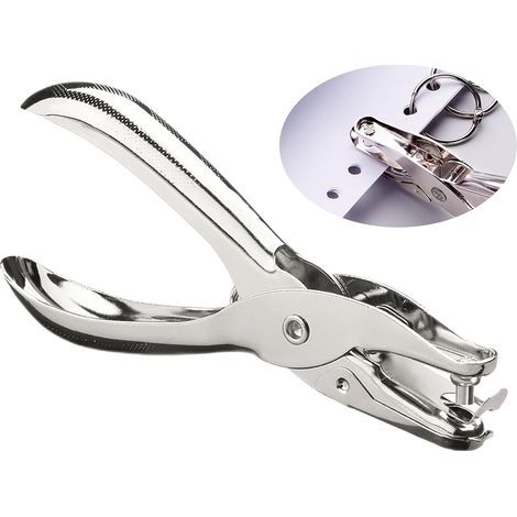 1 Pince perforatrice, Diamètre 3 mm, Métal, Pour papier et photos, Poignée ergonomique, Bureau et loisirs créatifs (1/5)