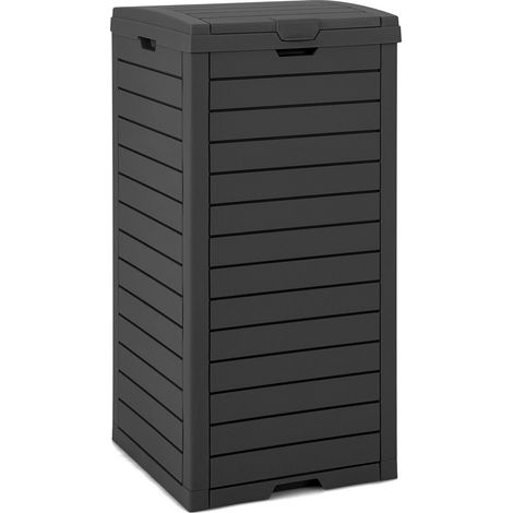 Outdoor Trash Waste Bin 140 L Large Trash Bin with Lid & Pull-out Liquid Tray (1/5)