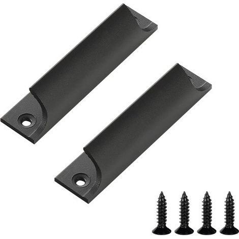 Set mit 2 Balkontürgriffen, Metall für den Außenbereich, Griff aus Aluminiumlegierung mit Schrauben, Griff für Schiebetüren, Terrassentüren, Schu (1/5)