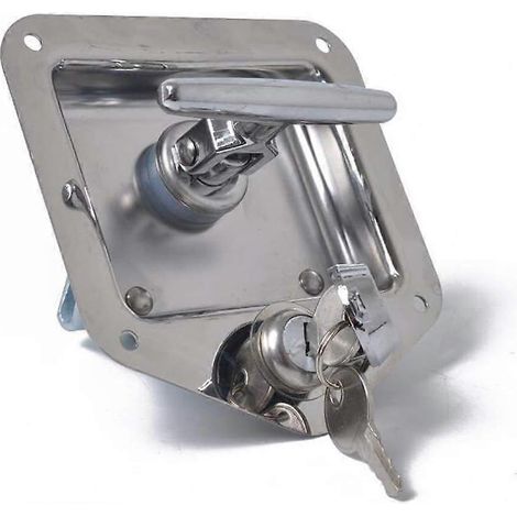Cadenas antivol en acier inoxydable pour remorque, camping-car, caravane, camion, véhicule de patrouille, camion de police, camion de police, voiture de police (1/5)
