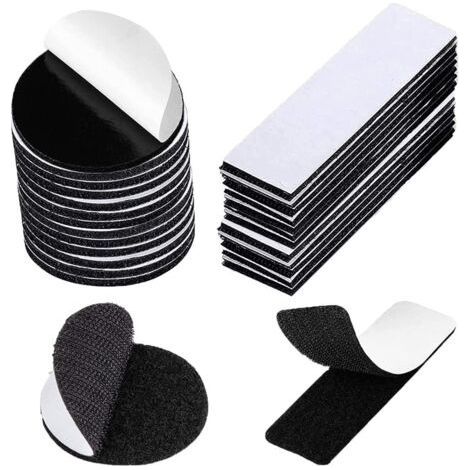 80 Pièces Scratch Autocollant Rond 5cm et 6cm Carré Scratch Autocollant Double Face Pastille Scratch Autocollant Scratch Autocollant Adhésif Puissant Bande Auto-Adhésif-Muntra (1/5)
