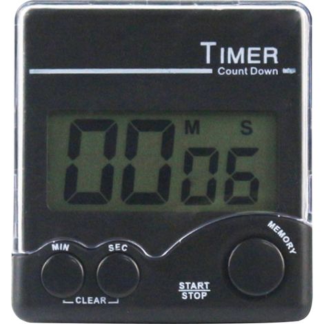 Timer digitale da cucina con robusto supporto magnetico, allarme acustico, ampio display, ideale per la gestione del tempo, lo sport, la preparazione di dolci e uova.