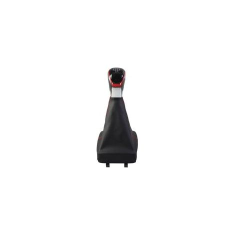 Kit de cache-poussière pour Volkswagen Polo 9N modèles 2002-2009, pommeau de levier de vitesse rouge, 6 vitesses, monobloc. (1/4)