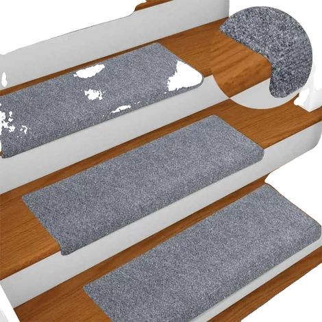 Alfombra antideslizante para caminar, material duradero, color gris. (1/2)