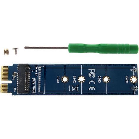 NVMe-Adapter für M.2 SSD PCIE x1 Raiser Festplattenkonverter-Lesegerät SSD-Unterstützung (1/5)