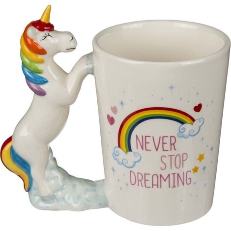 Out of the blue Tazza Unicorno/Materiale: Gres/Dimensioni: 13 x 12 cm