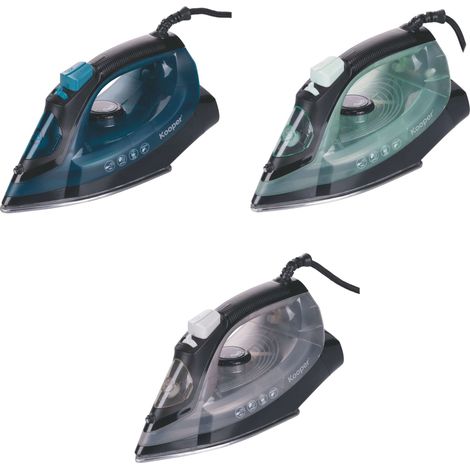FERRO STIRO 2000W 3 COLORI ASSORTITI BASE ACCIAIO (1/5)