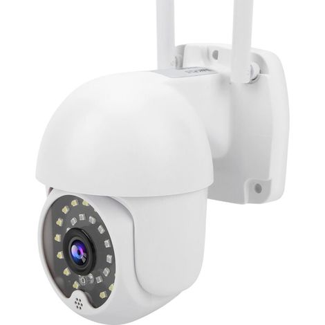 Drahtlose WLAN-Überwachungskamera – Zwei-Wege-Audio – PTZ-Drehung – Bewegungserkennung – Bildaufzeichnung – 100–240 V (EU) Netzteil (1/4)