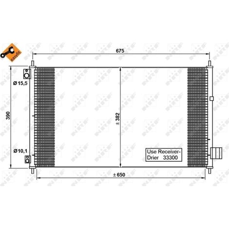 Condenseur, climatisation NRF 35780 HONDA 80110SED941 80110SED942 A0180SED0031