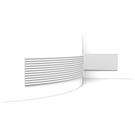 3D Wandpaneel Orac Decor W108F MODERN ZIGZAG flexibles Wandpaneel Zierelement Modernes Design weiß 2 m