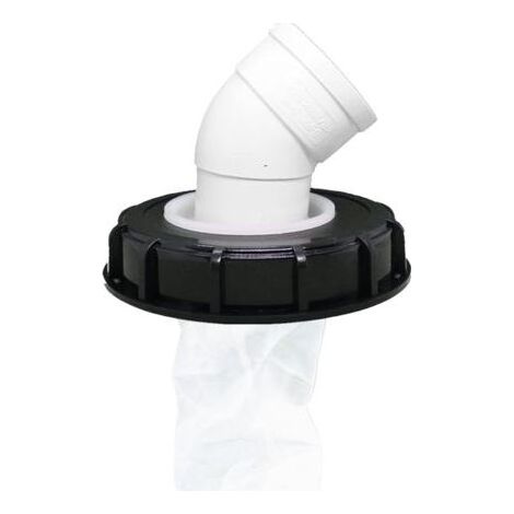 Filtre à Couvercle IBC, Bouchon de Réservoir IBC Lavable en Nylon avec Couvercle, Accessoire de Réservoir IBC avec Filtre en Filet pour 163 mm Réservoir Eau de Pluie (163mm 45°) (1/4)
