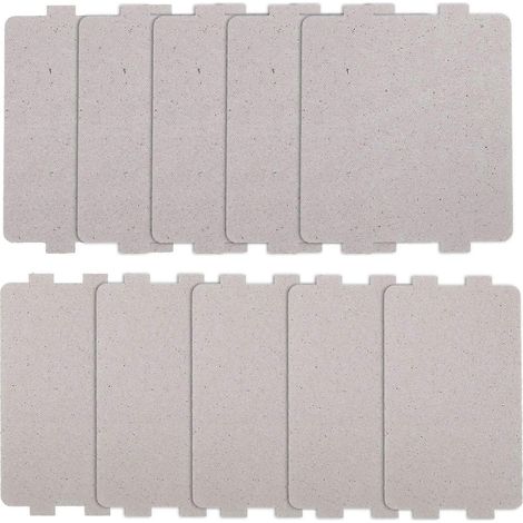 Lot de 10 plaques de mica universelles pour four à micro-ondes, couvercles de guide d'ondes pour appareils de cuisine (1/4)