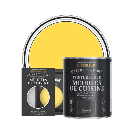 Peinture pour Meubles de Cuisine, Finition Mate - Sorbet Citron (1/3)