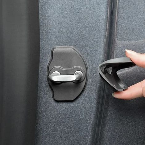 Pour 2016-2023 Tesla Model 3 Model Y Dörrlåsskydd Skyddande Låsskydd Dörrstoppskydd Set de 8