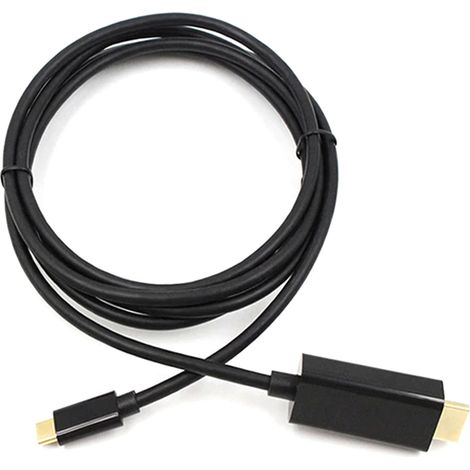 Câble USB C vers HD 1,8m 3840x2160 60Hz, connexion stable Plug and Play, câble 4K USB-C pour projecteur TV ordinateur (1/5)