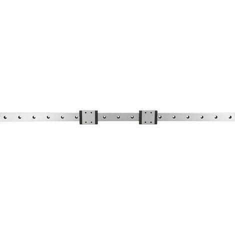 Guide linéaire miniature LMLF18B-500-2R 2 pièces bloc coulissant, rail 500mm x 18mm pour précision (1/5)